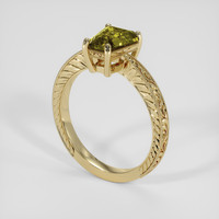 1.55 Ct. Bi Color Sapphire Ring, 18K Yellow Gold 2