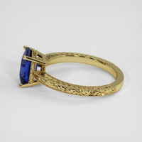 2.56 Ct. Blue Sapphire Ring, 18K Yellow Gold 4