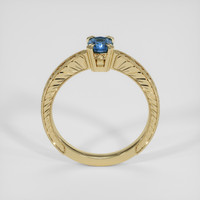 0.82 Ct. Blue Sapphire Ring, 18K Yellow Gold 3
