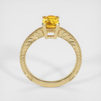 1.78 Ct. Orange Sapphire Ring, 18K Yellow Gold 3