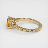 1.78 Ct. Orange Sapphire Ring, 18K Yellow Gold 4