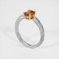 1.36 Ct. Sapphire Ring, 18K Yellow & White 2