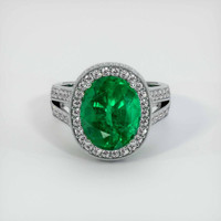 Emerald Ring 3.46 Ct., Platinum 950 Preview