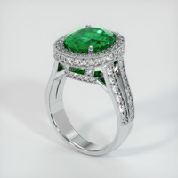 3.46 Ct. Emerald Ring, Platinum 950 2