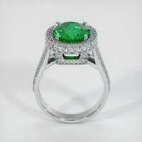 3.46 Ct. Emerald Ring, Platinum 950 3
