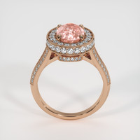 2.77 Ct. Padparadscha Sapphire Ring, 14K Rose Gold 3