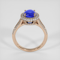 2.96 Ct. Blue Sapphire Ring, 14K Rose Gold 3