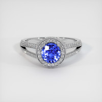 1.13 Ct. Sapphire Ring, 14K White Gold 1