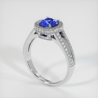 1.13 Ct. Sapphire Ring, 14K White Gold 2