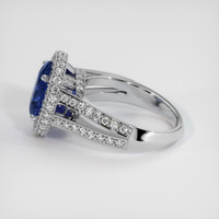 2.71 Ct. Sapphire Ring, 14K White Gold 4
