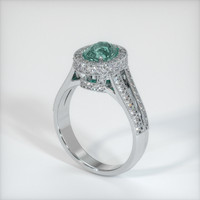 1.41 Ct. Sapphire Ring, 14K White Gold 2