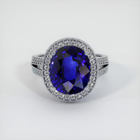 6.03 Ct. Sapphire Ring, 18K White Gold 1