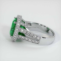 3.46 Ct. Emerald Ring, 18K White Gold 4