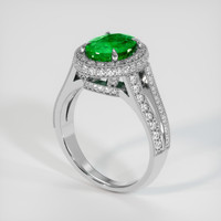 1.79 Ct. Emerald Ring, 18K White Gold 2