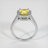 2.62 Ct. Yellow Sapphire Ring, 18K White Gold 3