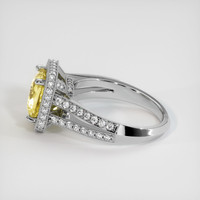 2.62 Ct. Yellow Sapphire Ring, 18K White Gold 4