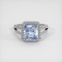 4.20 Ct. Sapphire Ring, 18K White Gold 1