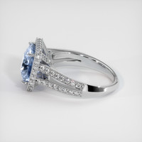 4.20 Ct. Sapphire Ring, 18K White Gold 4