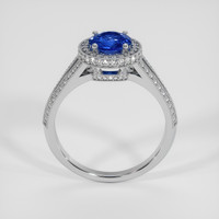 1.07 Ct. Blue Sapphire Ring, 18K White Gold 3