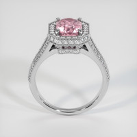 3.19 Ct. Pink Sapphire Ring, 18K White Gold 3