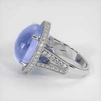 40.62 Ct. Sapphire Ring, 18K White Gold 4