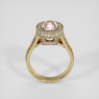 2.05 Ct. Peach Sapphire Ring, 10K Yellow Gold 3