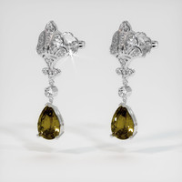 <span>3.61</span>&nbsp;<span class="tooltip-light">Ct.Tw.<span class="tooltiptext">Total Carat Weight</span></span> Gemstone Earrings, Platinum 950 3