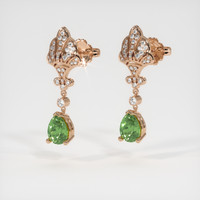 <span>2.20</span>&nbsp;<span class="tooltip-light">Ct.Tw.<span class="tooltiptext">Total Carat Weight</span></span> Gemstone Earrings, 14K Rose Gold 3