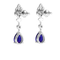 <span>2.75</span>&nbsp;<span class="tooltip-light">Ct.Tw.<span class="tooltiptext">Total Carat Weight</span></span> Sapphire Earrings, 14K White Gold 4