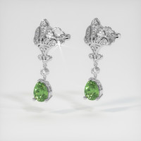 <span>2.20</span>&nbsp;<span class="tooltip-light">Ct.Tw.<span class="tooltiptext">Total Carat Weight</span></span> Gemstone Earrings, 18K White Gold 3