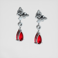 <span>4.22</span>&nbsp;<span class="tooltip-light">Ct.Tw.<span class="tooltiptext">Total Carat Weight</span></span> Ruby Earrings, 14K Yellow Gold 4