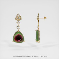 <span>10.07</span>&nbsp;<span class="tooltip-light">Ct.Tw.<span class="tooltiptext">Total Carat Weight</span></span> Gemstone Earrings, 14K Yellow Gold 2