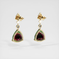 <span>10.07</span>&nbsp;<span class="tooltip-light">Ct.Tw.<span class="tooltiptext">Total Carat Weight</span></span> Gemstone Earrings, 14K Yellow Gold 4