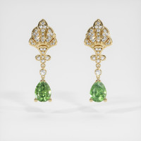 <span>2.20</span>&nbsp;<span class="tooltip-light">Ct.Tw.<span class="tooltiptext">Total Carat Weight</span></span> Gemstone Earrings, 18K Yellow Gold 1