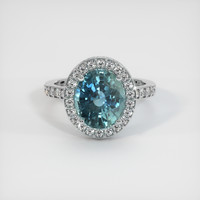 4.07 Ct. Sapphire Ring, Platinum 950 1