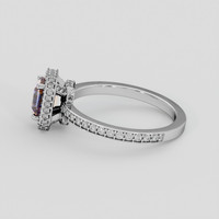 1.12 Ct. Bi Color / Parti Sapphire Ring, Platinum 950 4