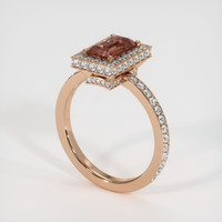 1.47 Ct. Sapphire Ring, 14K Rose Gold 2