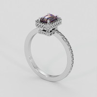 1.12 Ct. Bi Color / Parti Sapphire Ring, 14K White Gold 2