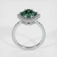 2.78 Ct. Green Sapphire Ring, 14K White Gold 3
