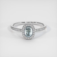 1.19 Ct. Sapphire Ring, 14K White Gold 1