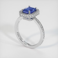 1.79 Ct. Sapphire Ring, 18K White Gold 2