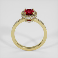 1.13 Ct. Ruby Ring, 14K Yellow Gold 3