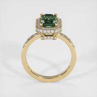 2.65 Ct. Green Sapphire Ring, 18K Yellow Gold 3