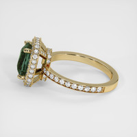 2.65 Ct. Green Sapphire Ring, 18K Yellow Gold 4