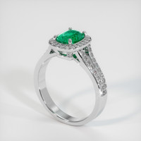 1.06 Ct. Emerald Ring, Platinum 950 2