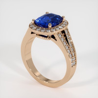 3.47 Ct. Sapphire Ring, 18K Rose Gold 2