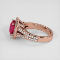 2.00 Ct. Ruby Ring, 18K Rose Gold 4