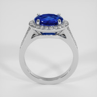 3.07 Ct. Blue Sapphire Ring, 14K White Gold 3