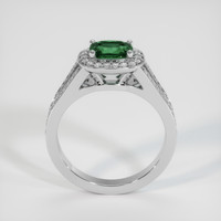 0.99 Ct. Green Sapphire Ring, 14K White Gold 3