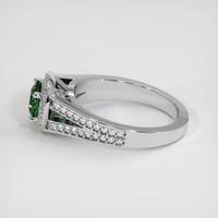 0.99 Ct. Green Sapphire Ring, 14K White Gold 4